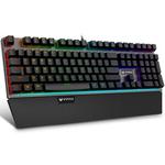 Rapoo V720 108 Keys Full Color Backlit Game Mechanical Keyboard with Hand Rest(Green Shaft)