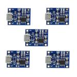 5 PCS TP4056 Charging Board Module Micro USB Interface Microphone USB for 1A Lithium Battery