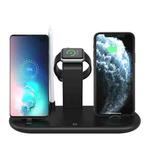 HQ-UD20 Mobile Phone Watch Multi-Function Charging Stand Wireless Charger for Phones & Apple Watch & Airpods(Black)