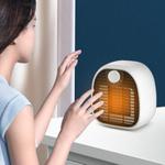 Home Heater Desktop Heater Energy-Saving Electric Heater, Specification:US Plug(White)