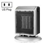 Mini Heater With Two-Stage Adjustable Desktop Heater, Plug Type:US Plug(Silver)