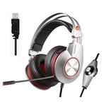 XIBERIA K5 Subwoofer 7.1 Music Gaming Headset, Cable Length: 2m, Style:Single USB(Gray)