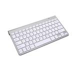 USB External Notebook Desktop Computer Universal Mini Wireless Keyboard Mouse, Style:Keyboard(Silver)