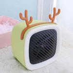 Mini Cute Pet Deer Heater  Student Home Desktop Portable Firearm,CN Plug, Product specifications: Without Light(Green)