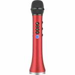 L-698 K Song Microphone Mobile Phone Bluetooth Wireless Microphone Audio Integrated KTV( Red)