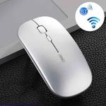 Inphic PM1 Office Mute Wireless Laptop Mouse, Style:Bluetooth(Space Silver)