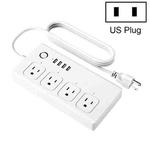 Home Office Wifi Mobile Phone Remote Control Timer Switch Voice Control Power Strip, Line length: 1.5m(US Plug)