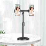 2 PCS Desktop Universal Retractable Multifunctional Mobile Phone Live Broadcast Stand, Specification: Dual Positions