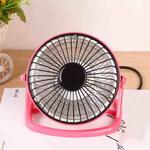 Household Heater Small Sun Electric Fan Mini Heater Desktop Heater, CN Plug, Colour: (Four Inches) Plastic Pink