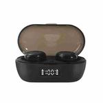 S100 TWS Music Sports Intelligent Noise Cancelling Digital Display Touch Wireless Bluetooth Earphone(Black)
