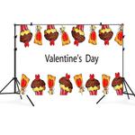 2.1m x 1.5m Valentines Day Photo Party Layout Props Photography Background Cloth(014)