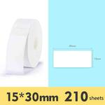 2 PCS Supermarket Goods Sticker Price Tag Paper Self-Adhesive Thermal Label Paper for NIIMBOT D11, Size: White 15x30mm 210 Sheets