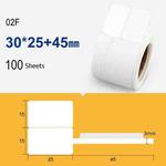 2 PCS Jewelry Tag Price Label Thermal Adhesive Label Paper for NIIMBOT B11 / B3S, Size: 02F 100 Sheets