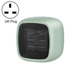 Home Desktop Mini Portable PTC Dumping Power-off Heater, Specification:UK Plug(Green)