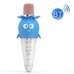 Lebo K5 Mobile Phone Tablet Wireless Bluetooth Microphone Carrot Children Singing Microphone(White Blue)