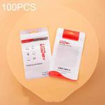 100 PCS Data Cable Packaging Bag Plastic Sealing Bag, Size:8x14cm(Red)