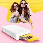 XPRINT Portable Pocket Bluetooth AR Video Photo Printer Dye Sublimation Color Photo Printing, Color: White