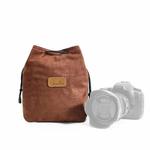 S.C.COTTON Liner Shockproof Digital Protection Portable SLR Lens Bag Micro Single Camera Bag Square Brown L