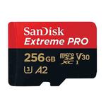 SanDisk U3 High-Speed Micro SD Card  TF Card Memory Card for GoPro Sports Camera, Drone, Monitoring 256GB(A2), Colour: Black Card