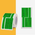 Network Cable Knife Type T-Type Double-Row Cable Thermal Paper Label Printing Paper For NIIMBOT B3(Green)