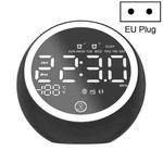 X10 Multifunctional Bluetooth Speaker LED Night Light Alarm Clock Bluetooth Speaker, Support TF Card & AUX & FM Radio, Specification: EU Plug(Black)