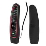 SIKAI CASE Smart TV Remote Control Protective Sleeve Remote Control Color Matching Silicone Sleeve Suitable For LG AN-MR600 / AN-MR650(Black+Red)