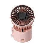 F852 Handheld Portable USB Mini Hanging Neck Fan(Begonia Powder)