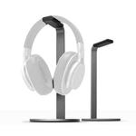 Aluminum Alloy Headphone Holder H-Stand Headphone Display Stand Headphone Storage Rack(Dark Gray)