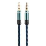 3.5mm Male To Male Car Stereo Gold-Plated Jack AUX Audio Cable For 3.5mm AUX Standard Digital Devices, Length: 3m(Blue)