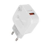 USB Fast Charge Travel Charger Adapter(EU Plug White)