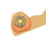 6007 Lanyard Portable Desktop USB Handheld Mini Fan(Horns-Orange)