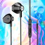 F10 Smart Wire Control Universal Mobile Headset Earbud Sports Earphone with Mic(Black)