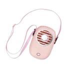 WX616 Mini Hanging Neck Fan USB Student Office Handheld Fan(Pink)