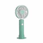 W8 USB Hanging Neck Small Fan Outdoor Children Folding Portable Handheld Fan(Green)