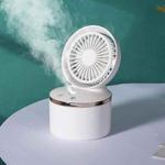 JW-02 USB Spray Fan Desktop Home Office Moisturizing Humidifier Fan(White)