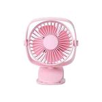 SF-L12 Multifunctional Desktop Mini Fan Baby Carriage Dormitory Office Portable Clip Fan(Pink)