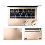 JRC 4 In 1 0.2mm Metal Texture Upper Cover Film + Bottom Cover Film + Full-Support Film + Touchpad Film Laptop Body Protective Film Sticker Set For Huawei Matebook D 14 inch (Champagne Gold)