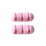 10 PCS Paste Type Headphone Data Cable Organizer(Pink)