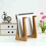 Medium  Bamboo Wood Computer Cooling Bracket Beech Wood Tablet Desktop Storage Rack