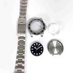 For ETA2836/Pearl 3804 Movement 867 GMT Watch Accessories 40MM Stainless Steel Case(Black)