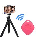 3 PCS Bluetooth Remote Control Diamond-Shaped Selfie Mobile Phone Camera Remote Control(Pink)