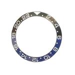 For Rolex Stainless Steel Diving Watch Case Accessories(GMT Blue Purple Ring)