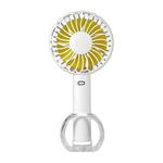 FS-H01 USB Portable Ultra-quiet Large Wind Hand-held Desktop Student Dormitory Household Mini Fan(White)