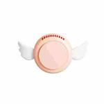 P206 Portable USB Strong Wind Mute Mini Lazy Angel Hanging Neck Fan(Pink)