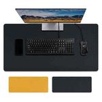 JRC 9045 Large Desktop Mouse Pad Waterproof Wear Resistant Double Mouse Pad, Size: 90x45cm(Navy + Yellow)