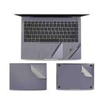 JRC 4 in 1 Computer Upper Cover + Lower Cover + Full Support Sticker + Touch Sticker Film Notebook Shell Protective Film For Huawei Matebook X Pro 2019 / 2020 (Gray) 