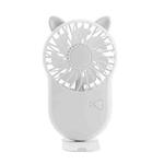 GZ-56 2 PCS Handheld USB Portable Silent Fan Mobile Phone Holder Mini Fan(White)