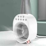 A-208 Mini USB Desktop Air Conditioner Humidifying Portable Cooling Fan(Ivory White)
