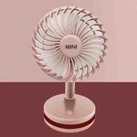 Summer Cool and Flipable Desktop Mini Fan(Pink)