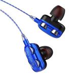 TF-0120 3.5mm In-Ear Headphones Smart Phone Line-Controlled Tuning Headphones(Single Speaker (Blue))